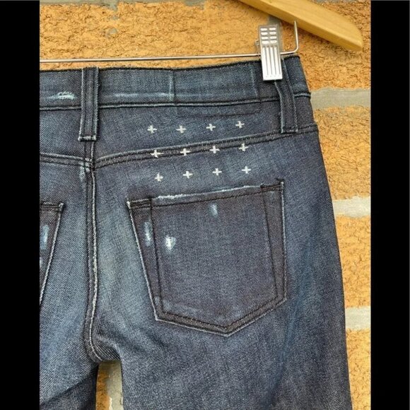 KSubi Supper Skinny ZIP Jeans Dark Indigo wash 24 - Picture 7 of 13